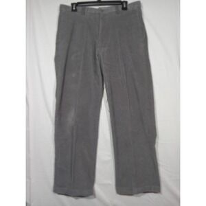 Haggar Premium Stretch Corduroy Pants Men's 34x28‎ Gray